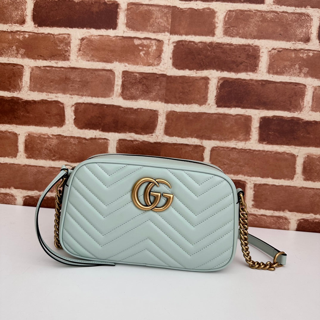 Gucci GG Marmont Small Camera Bag Salvy Green