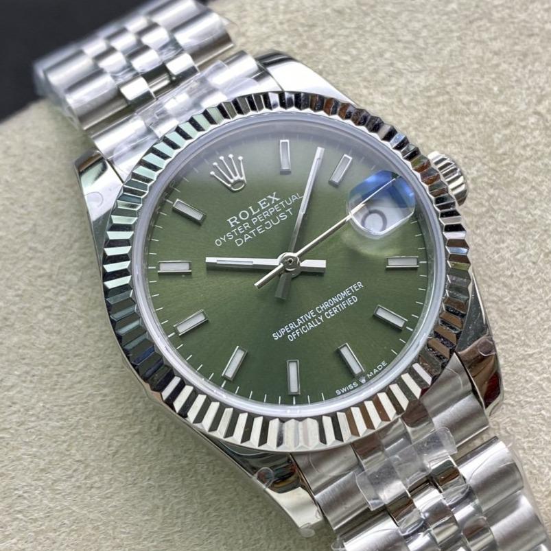 DATEJUST 41MM STAINLESS STEEL KHAKI DIAL