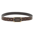 LOUIS VUITTON Damier Ebene Ceinture Anne Van Tours Belt M9677 LV Auth 191957V