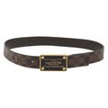 LOUIS VUITTON Damier Ebene Ceinture Anne Van Tours Belt M9677 LV Auth 194632