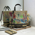 Dior 2026 City Postcard Resort Style Handbag "Paris Exclusive" Canvas 288604