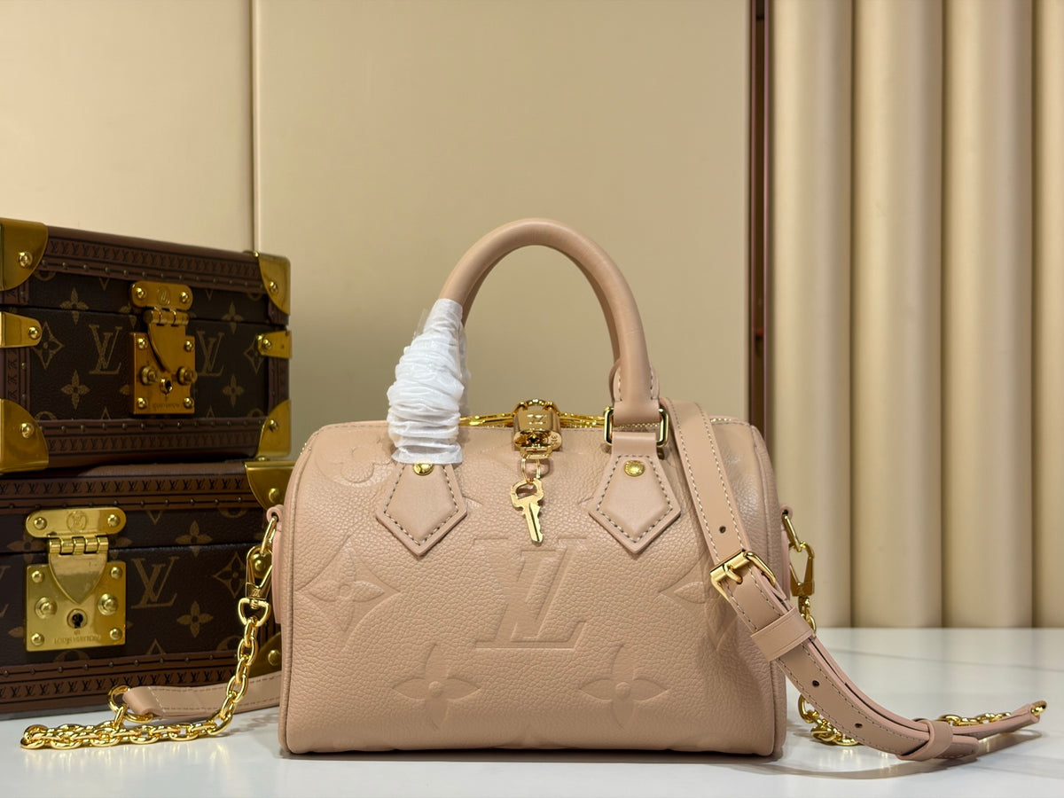 LV Speedy Bandouliere M29977 Beige color