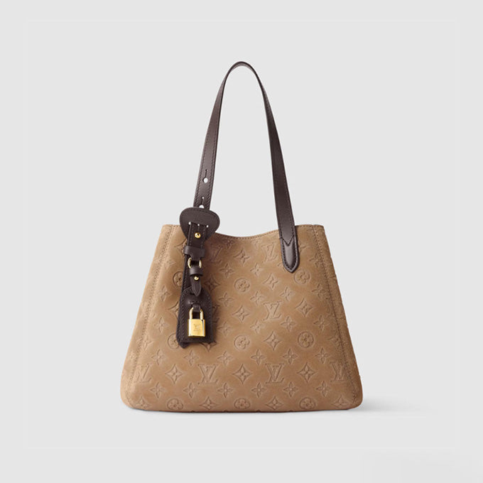 louis vuitton all in one small monogram suede tote bag
