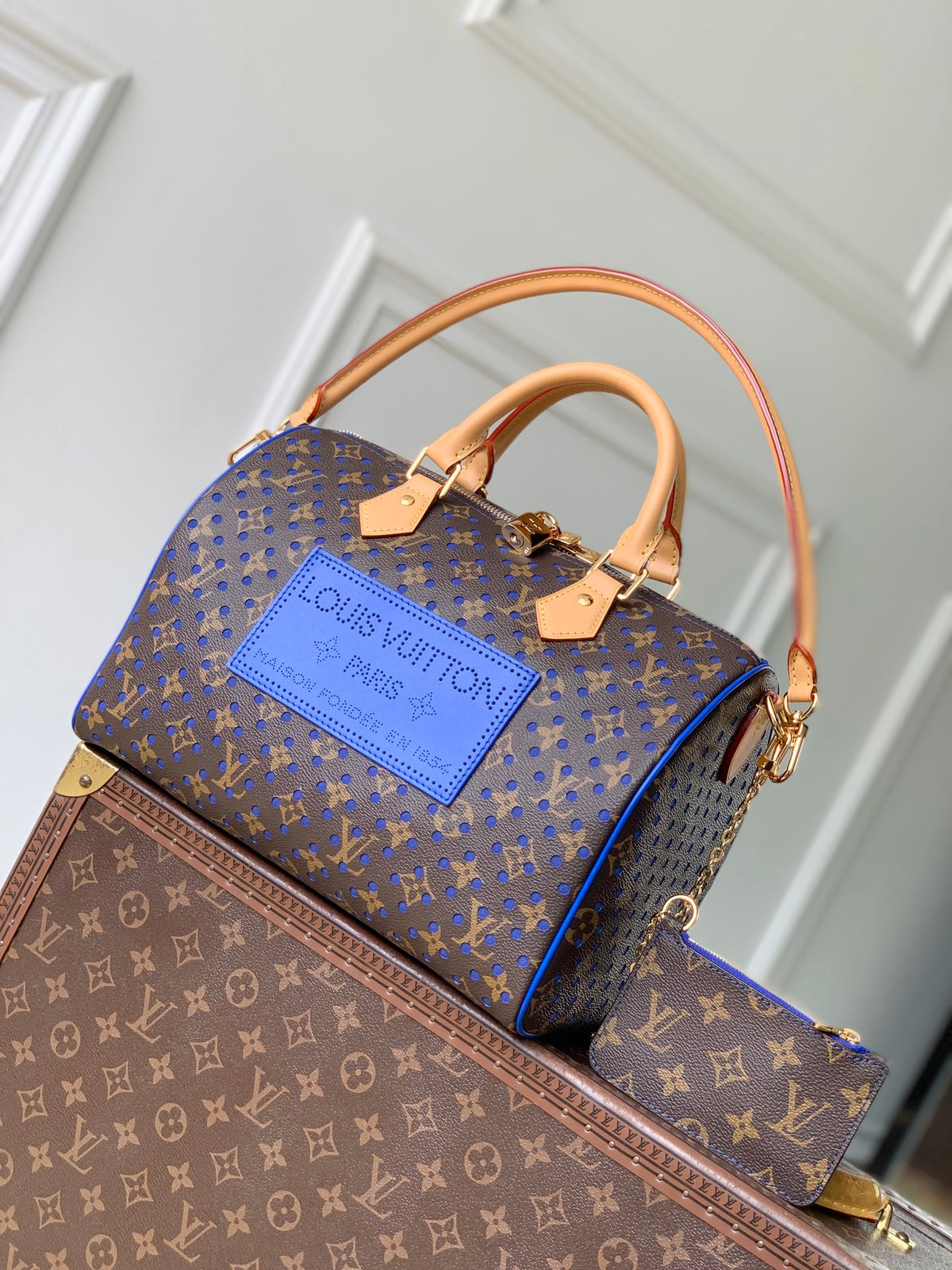 Louis Vuitton Speedy Soft 30 Monogram Perfo Neon Wave M29143