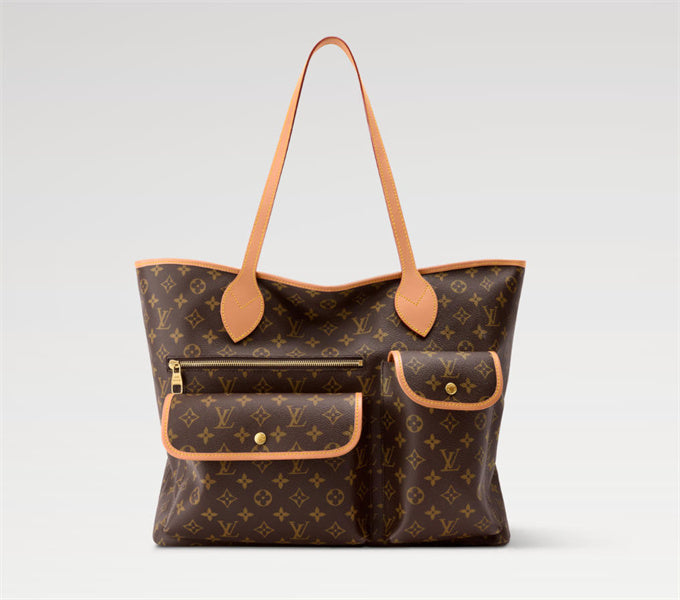 louis vuitton nevereverfull cargo monogram archive canvas tote bag