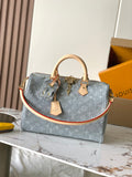 Louis Vuitton Speedy Soft 30 Monogram Denim Blue M13344