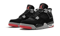 Nike Air Jordan 4 Black Gray Red Suede TPU