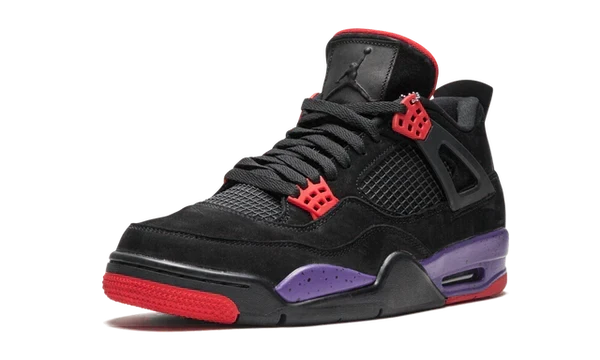 Nike Air Jordan 4 Raptors Black Purple Red Suede