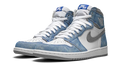 Nike Air Jordan 1 White Blue Suede Leather