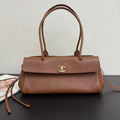 Chanel 2026 Shopping Bag 31cm Brown Grained Calfskin