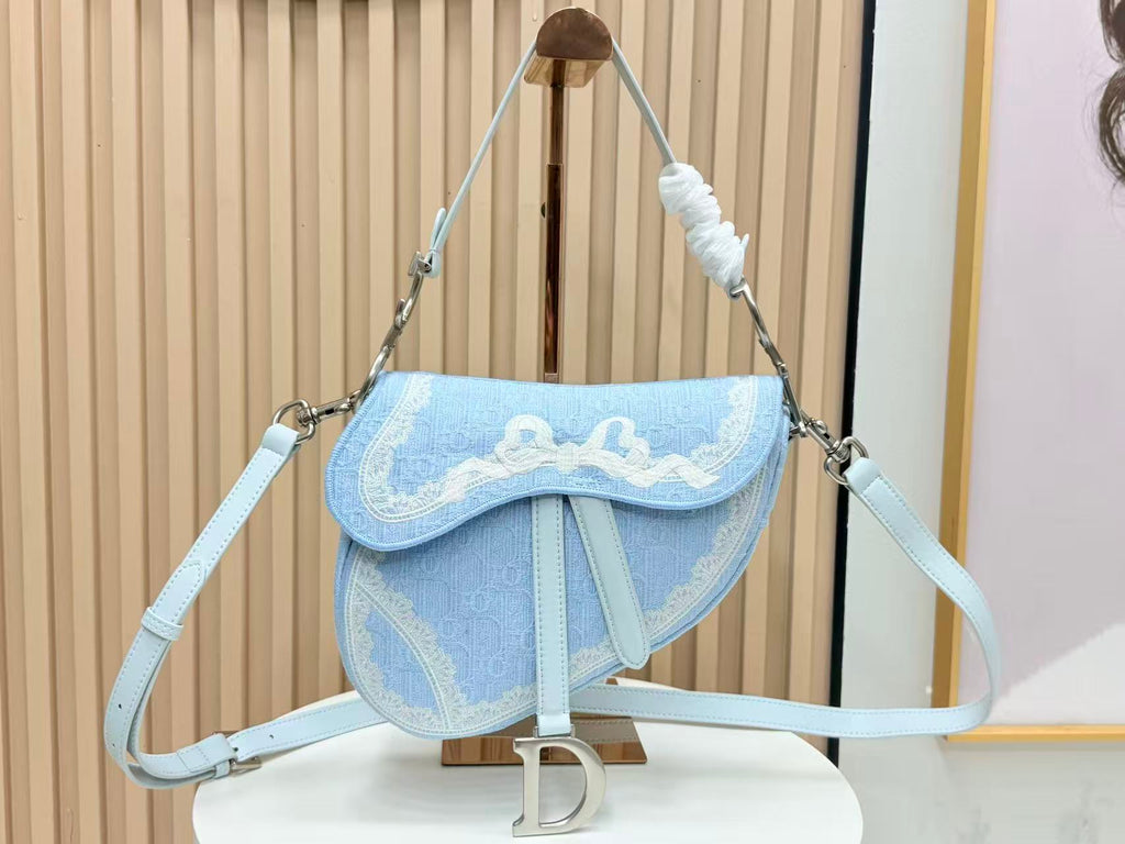 Dior 2026 Saddle Bag 25.5cm Canvas Leather 288072