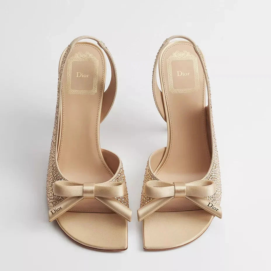 Dior 2026 Bow Heeled Slingback Sandal 607567