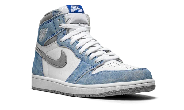 Nike Air Jordan 1 White Blue Suede Leather