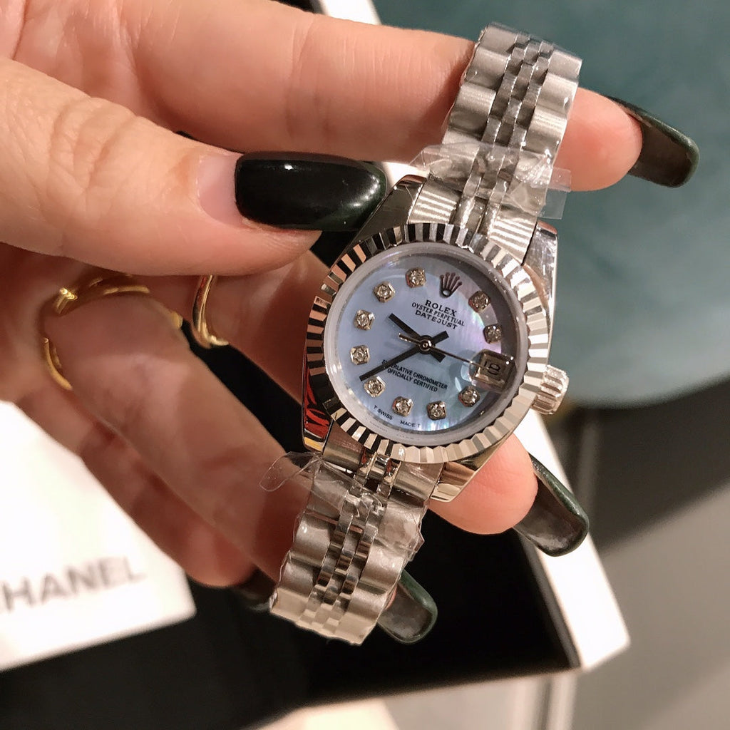 DATE JUST 28MM DIAMOND STUDDED