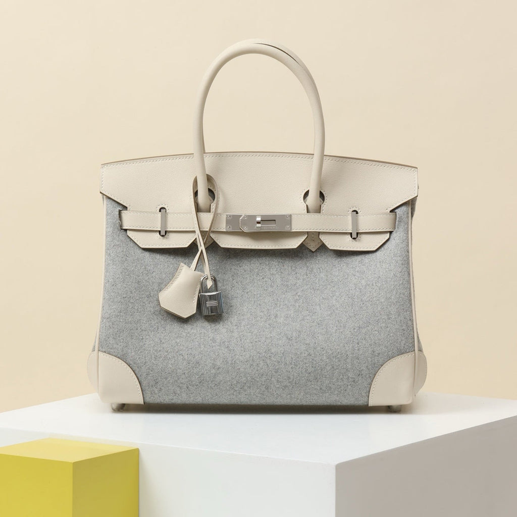 High-end Hermes 2026 Birkin 30cm Felt/Swift Leather