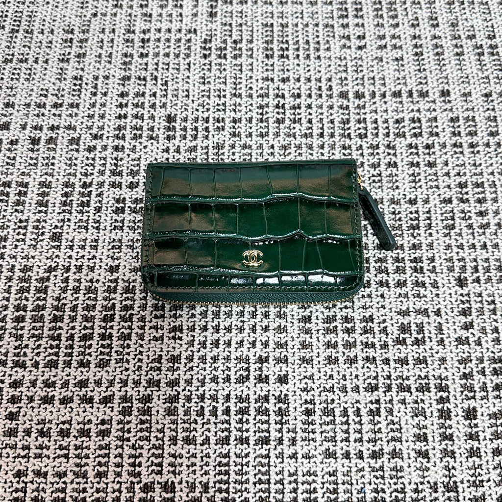 Chanel 2026 Wallet Multicolors Crocodile Embossed Leather
