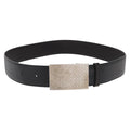 CARTIER Adjustable Belt Leather 32.3""""-34.6"""" Black Auth am10618V