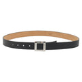LOUIS VUITTON Ceinture LV Stamp Belt Leather Black M6896 LV Auth BA14230A