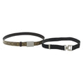 GUCCI GG Supreme Belt Leather 2Set Black Beige Auth bs29191