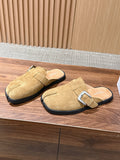 Maison Margiela 2026 Buckle Slipper Suede Leather 921762