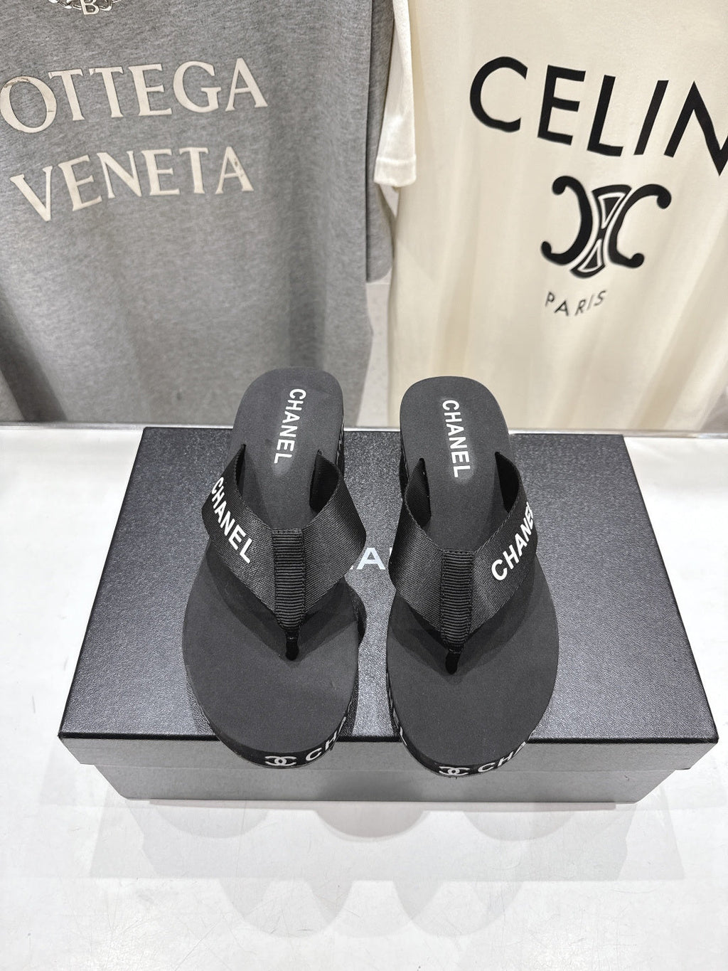 Chanel 2026 Thong Slipper Rubber Fabric 712991