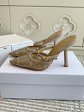 Dior 2026 Capture Heeled Mule 100mm Mesh 884749
