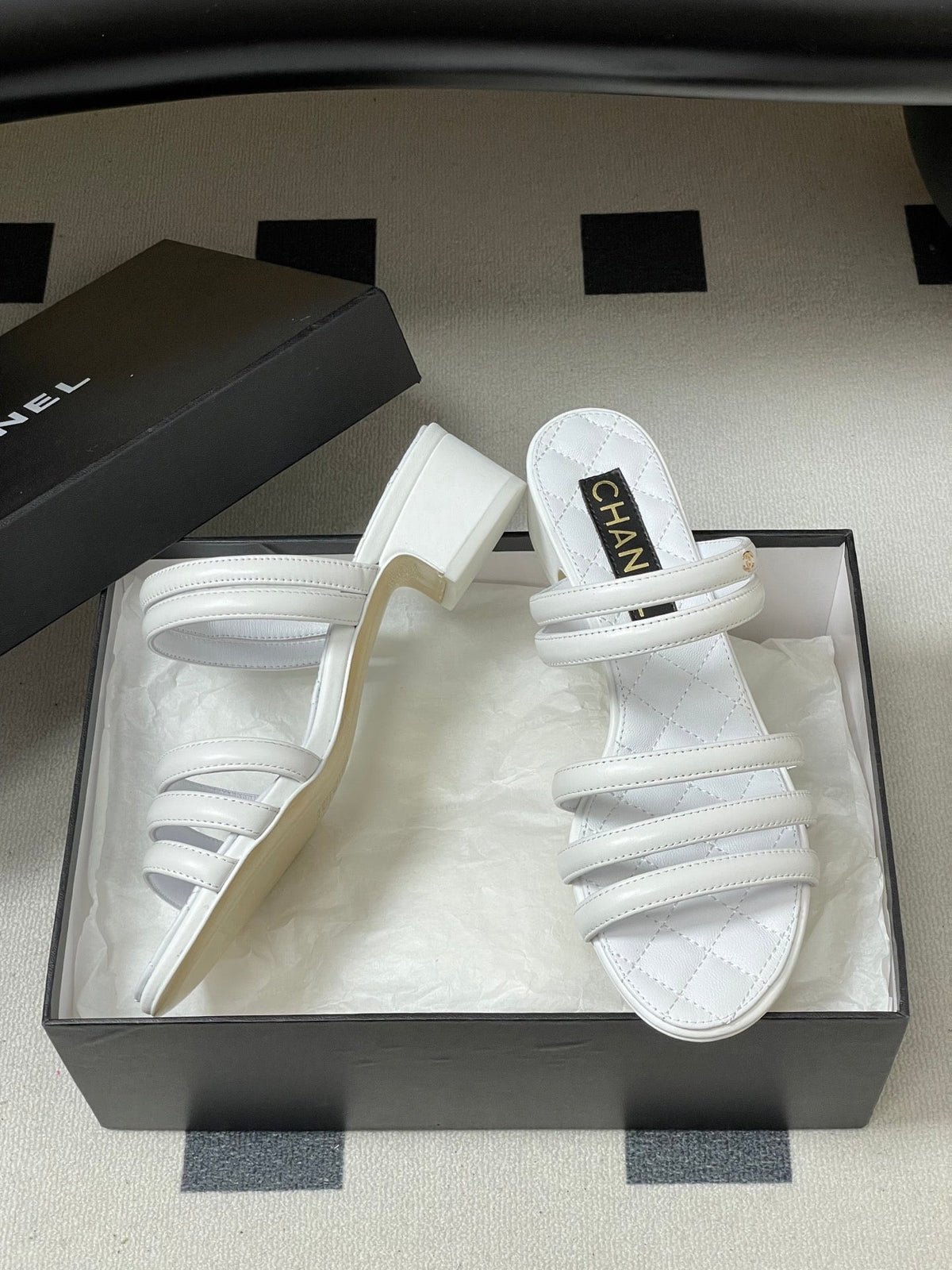 CC 26 Quilted 30mm Sandal Sheepskin 593268