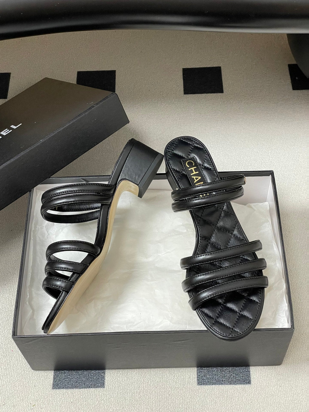CC 26 Quilted 30mm Sandal Sheepskin 593268