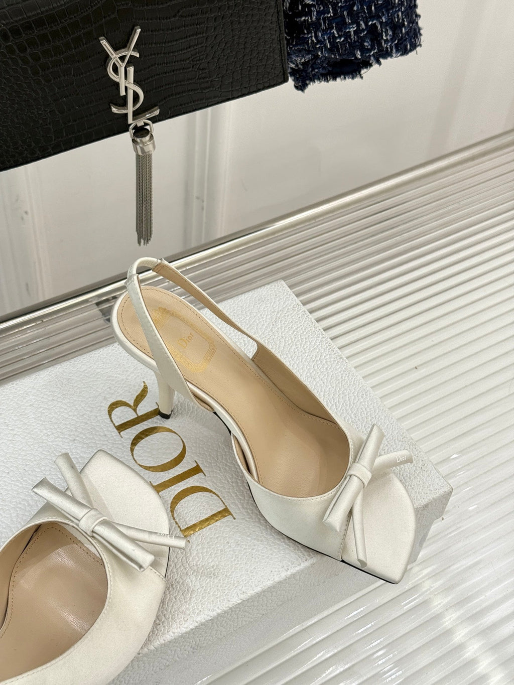 Dior 2026 Bow Heeled Slingback Sandal 607567