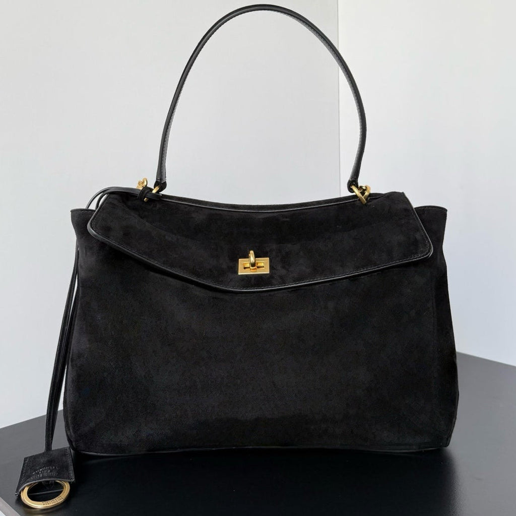 Balenciaga 2026 Rodeo Bag Gold Buckle Suede Leather