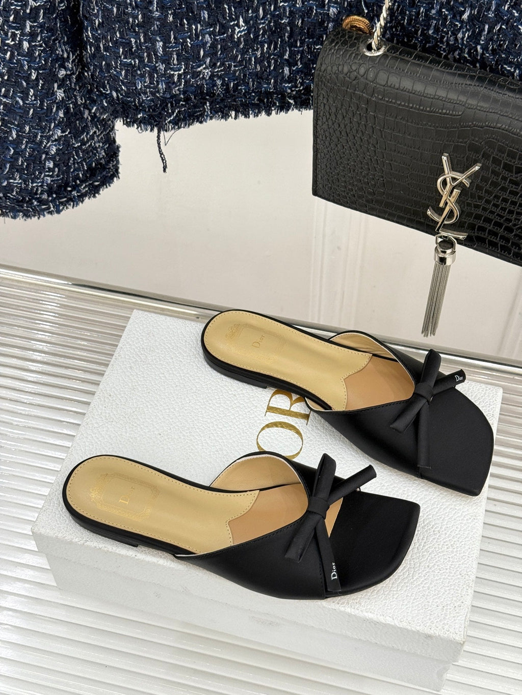 Dior 2026 Bow Heeled Slingback Sandal 607567