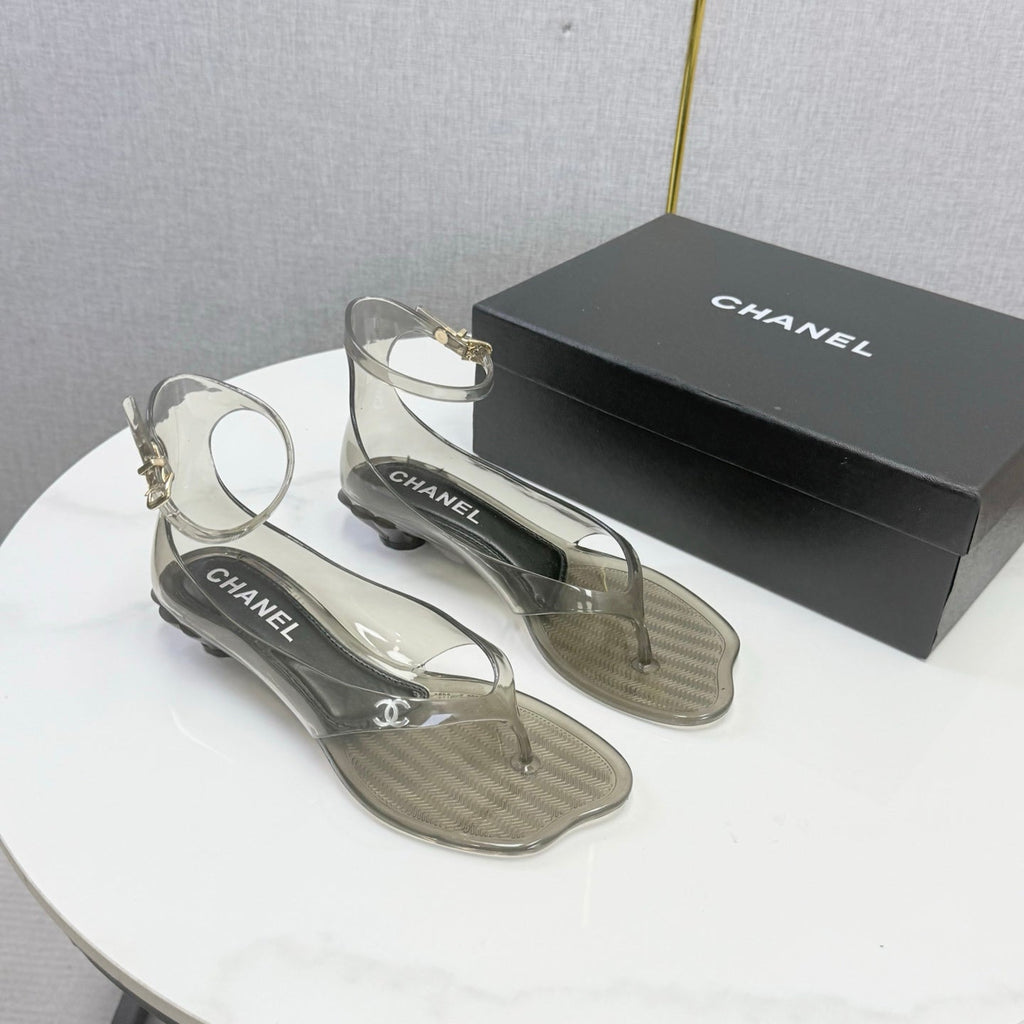 Chanel 2026 Thong Sandals CPU Crystal Lining 801673