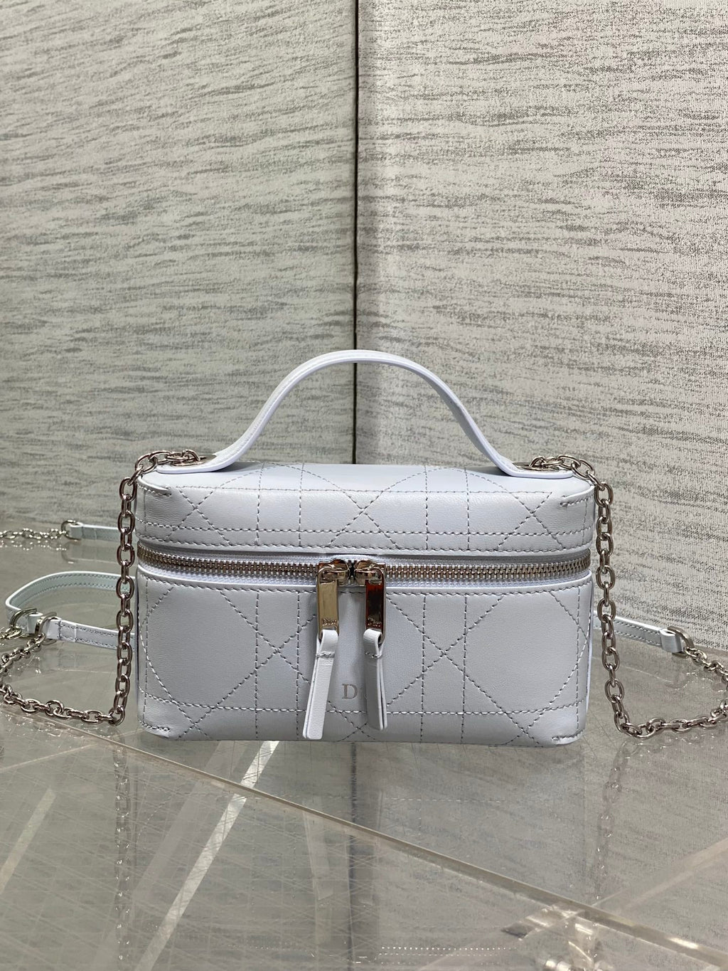 Dior 2026 Trianon Soft Vanity Bag 19cm Multicolor Lambskin 355388