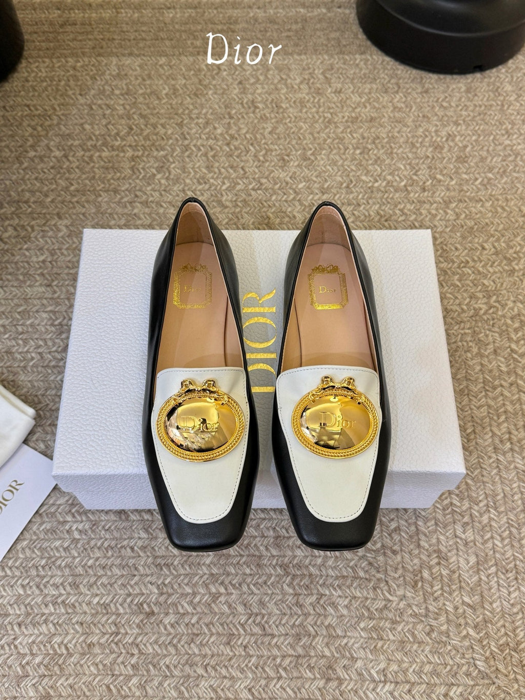 Dior 2026 Medaillon Logo Loafer Cowhide 884816