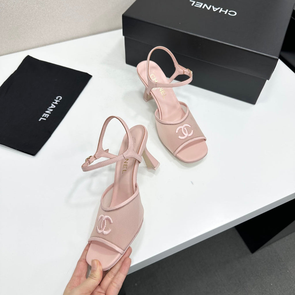 Chanel 2026  Sandals 70mm Mesh Lambskin 926435