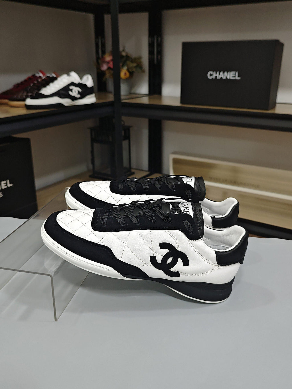 Chanel 2026 German Training Shoes Sheepskin Calfskin Leather 833319