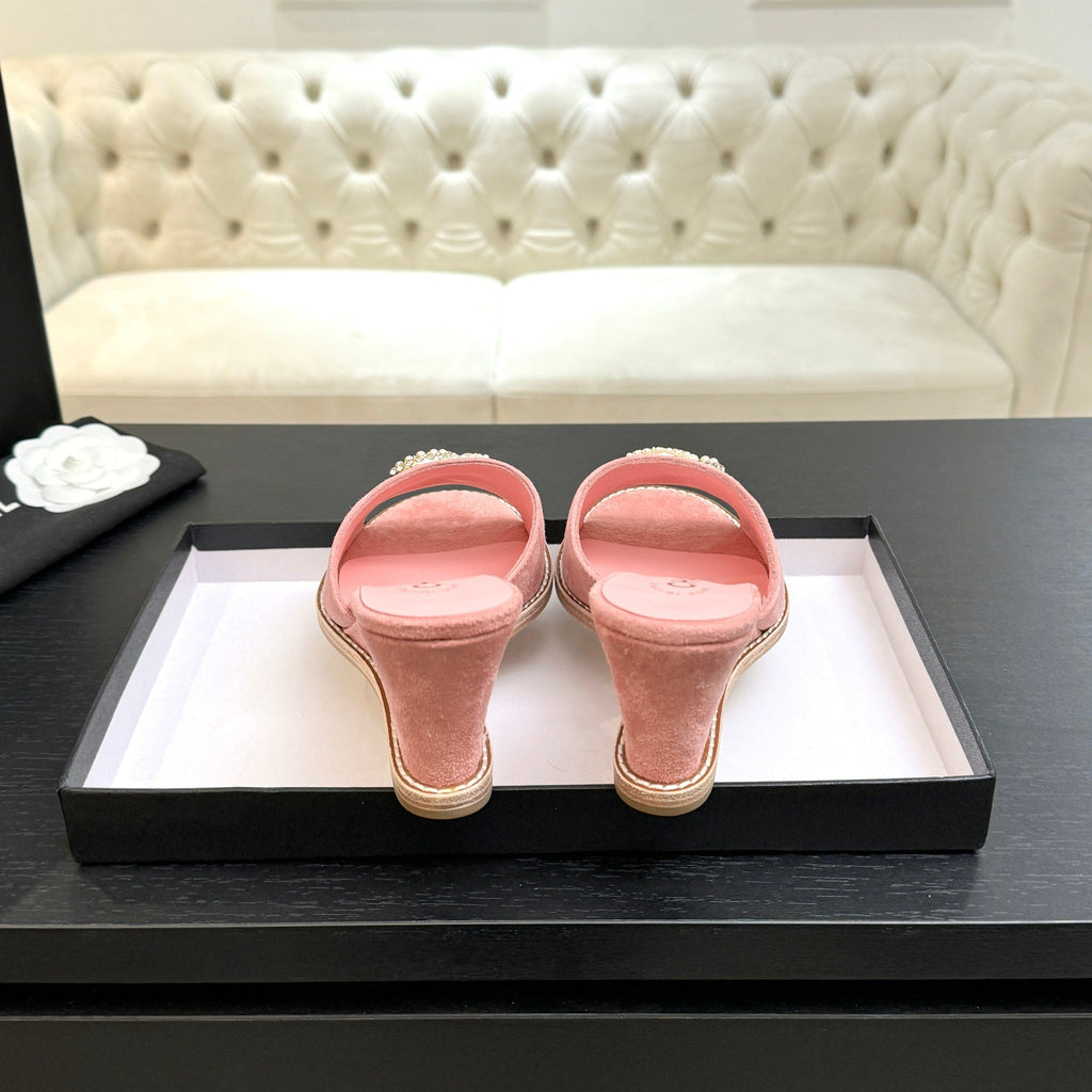 CC 2026 Wedge Sandals 65 Suede