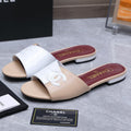 Chanel 2026 Sandals Beige White Suede Leather 758411