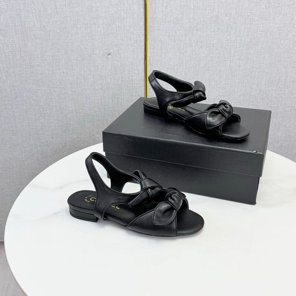 Chanel 2026 Slingback Sandals Bow Sheepskin  801644