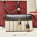 LP 2026 Extra Bag L27 Dark Chocolate Licorice/Sun Gold Cotton Leather