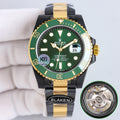 Rolex Submariner 40mm Carbon Black Green Gold