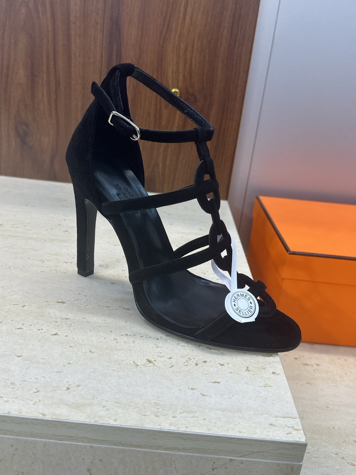HM 26ss High Heels Sandals 95 Suede