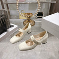CD 26 Lolita High Heels 40 Ivory Patent Leather 592209