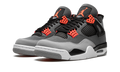 Nike Jordan 4 Black Gray Nubuck Mesh Suede 01
